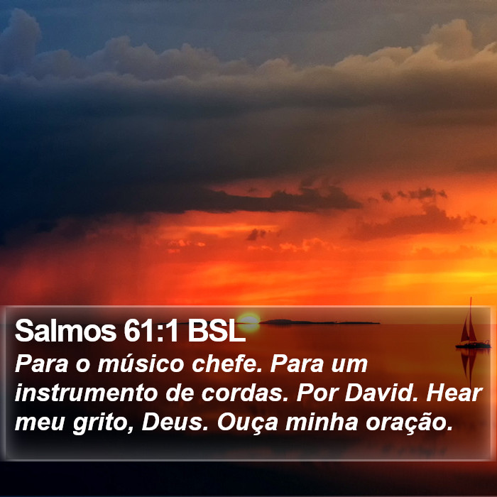 Salmos 61:1 BSL Bible Study