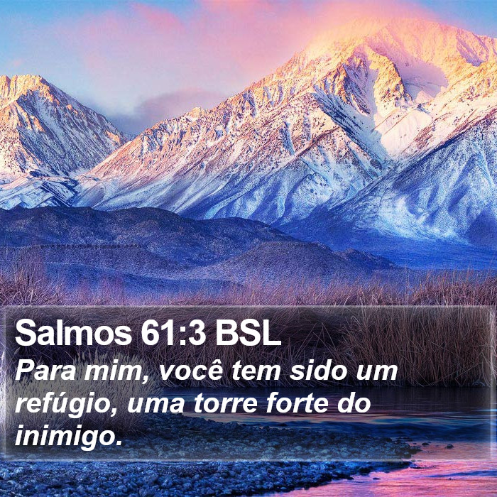 Salmos 61:3 BSL Bible Study