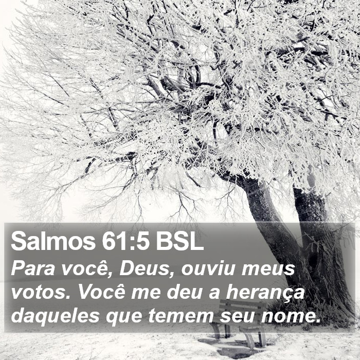 Salmos 61:5 BSL Bible Study