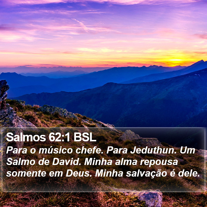 Salmos 62:1 BSL Bible Study