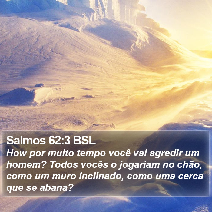 Salmos 62:3 BSL Bible Study