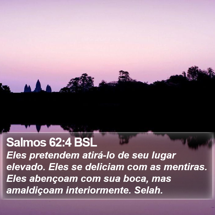 Salmos 62:4 BSL Bible Study