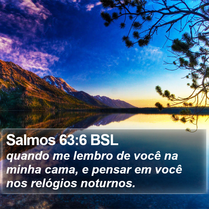 Salmos 63:6 BSL Bible Study
