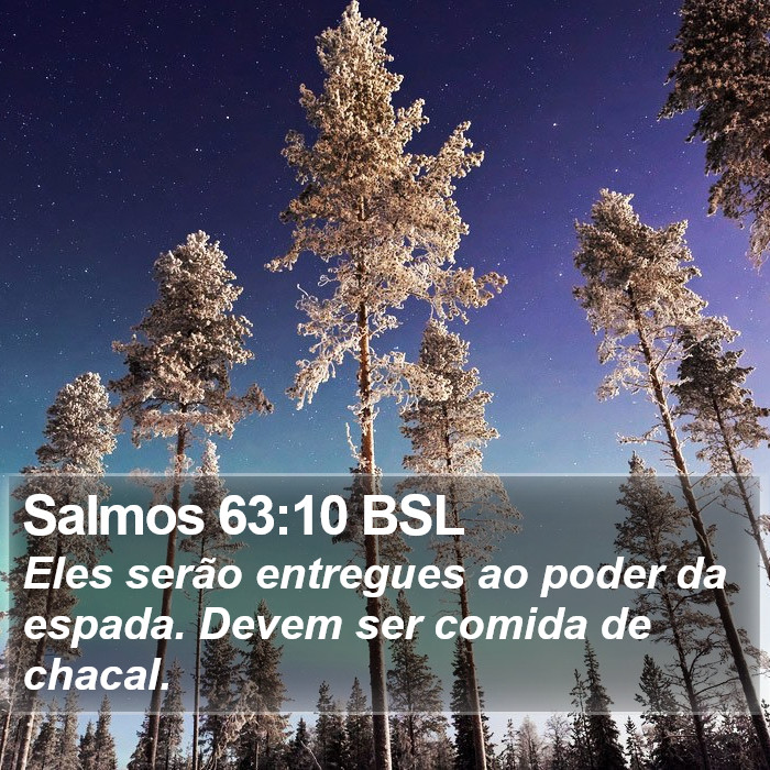 Salmos 63:10 BSL Bible Study