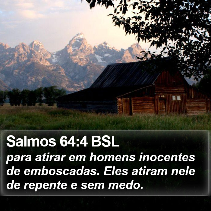 Salmos 64:4 BSL Bible Study