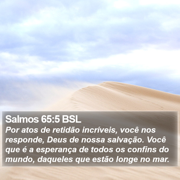 Salmos 65:5 BSL Bible Study