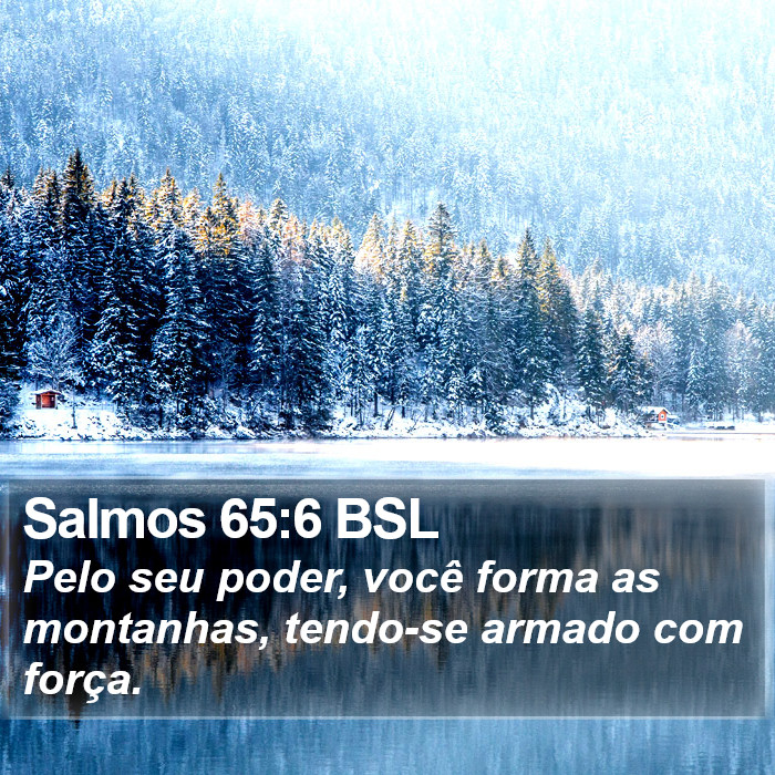 Salmos 65:6 BSL Bible Study