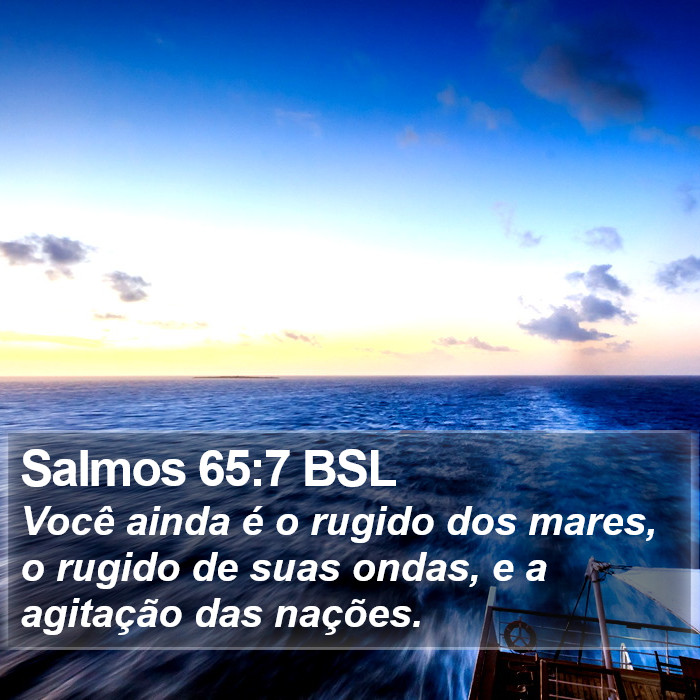 Salmos 65:7 BSL Bible Study