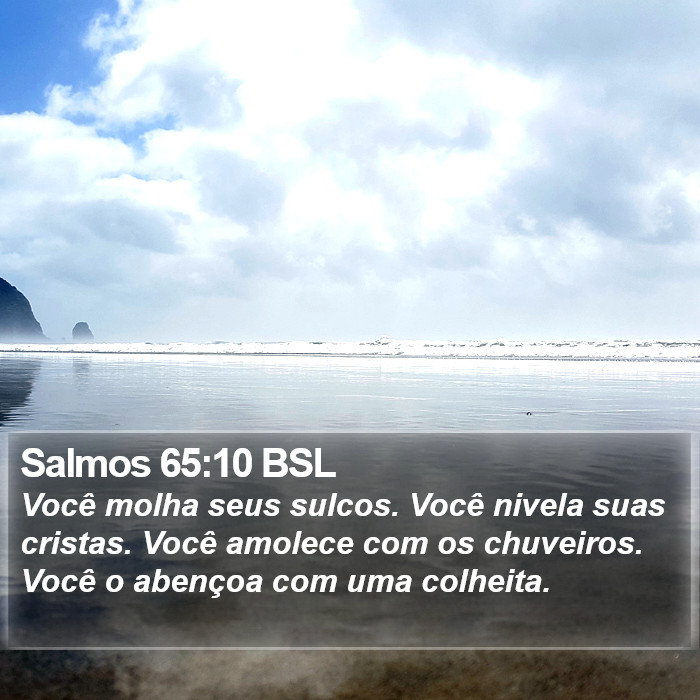 Salmos 65:10 BSL Bible Study