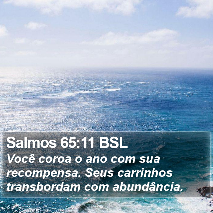 Salmos 65:11 BSL Bible Study