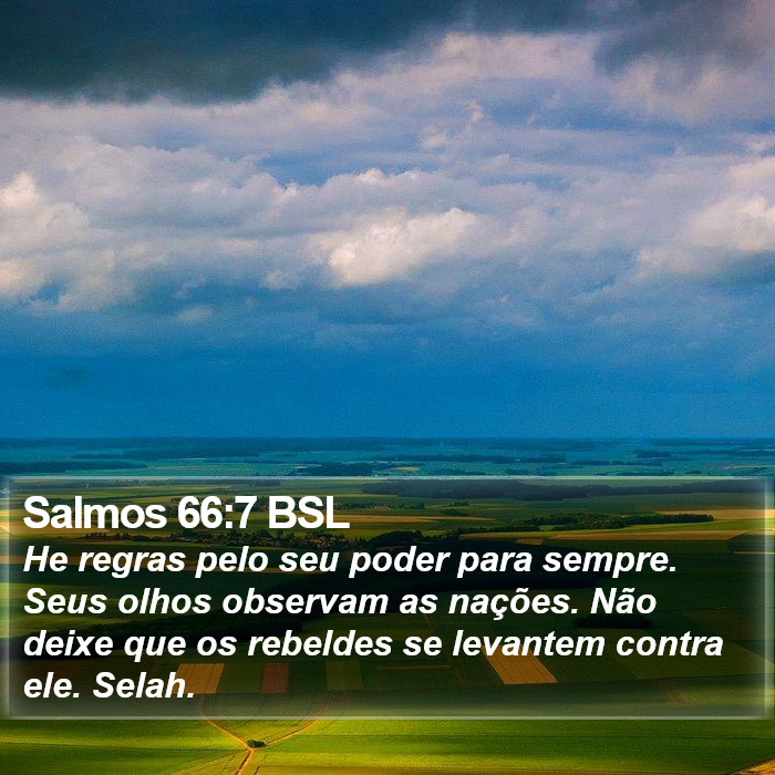 Salmos 66:7 BSL Bible Study