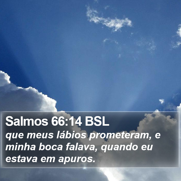 Salmos 66:14 BSL Bible Study