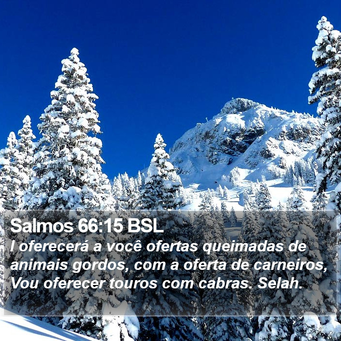 Salmos 66:15 BSL Bible Study