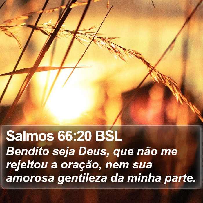 Salmos 66:20 BSL Bible Study