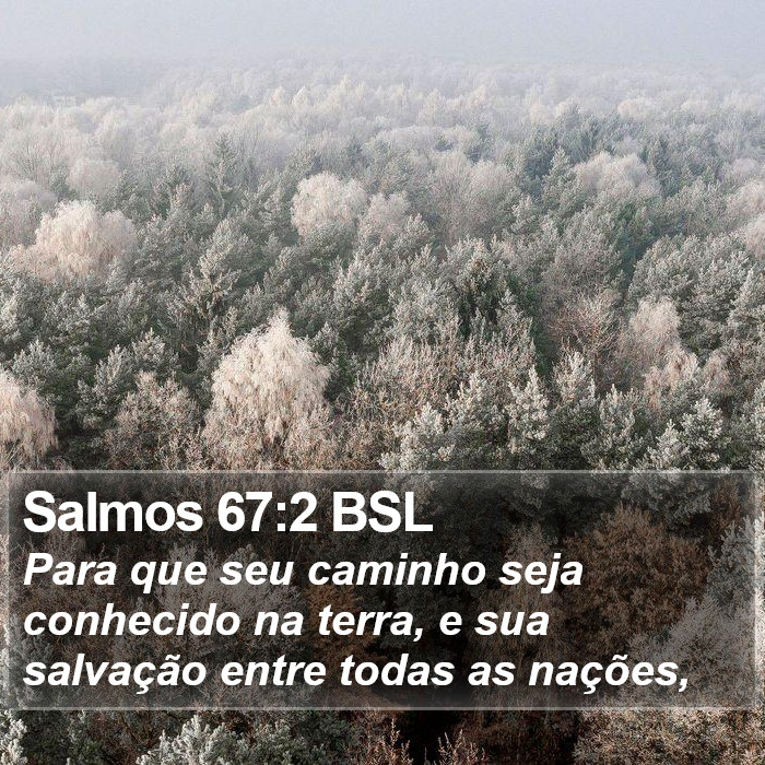 Salmos 67:2 BSL Bible Study
