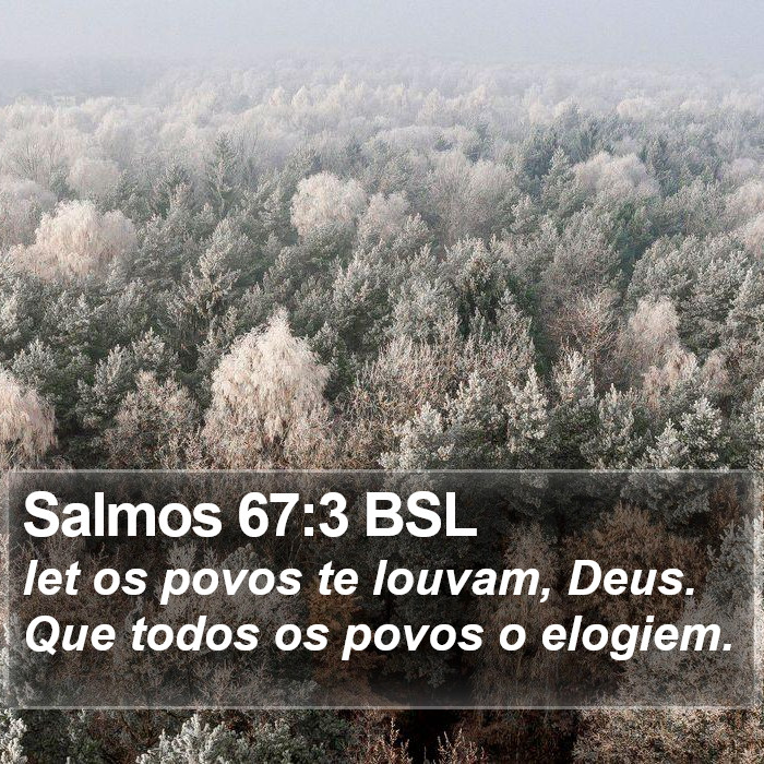 Salmos 67:3 BSL Bible Study
