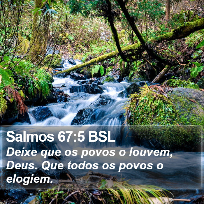 Salmos 67:5 BSL Bible Study