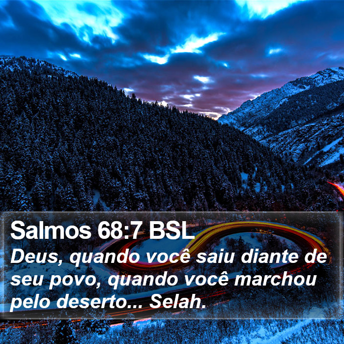 Salmos 68:7 BSL Bible Study