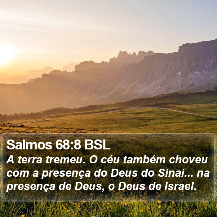 Salmos 68:8 BSL Bible Study