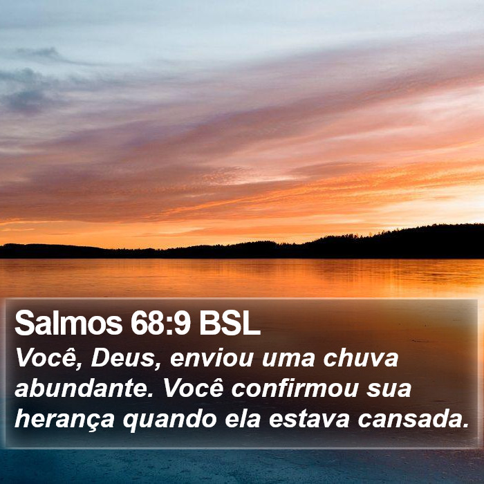 Salmos 68:9 BSL Bible Study