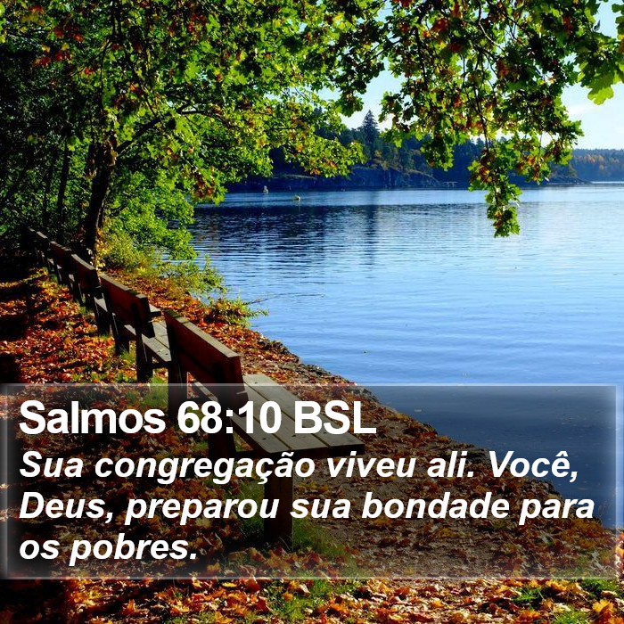 Salmos 68:10 BSL Bible Study