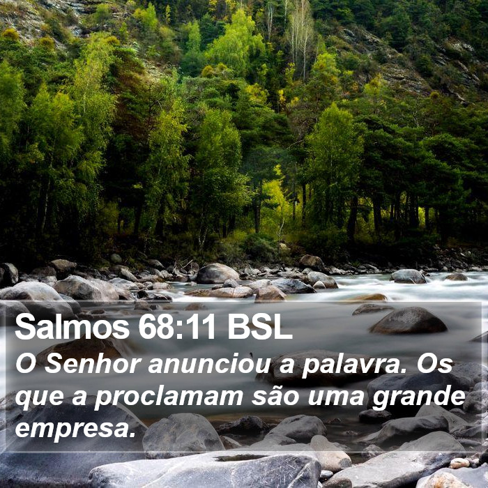 Salmos 68:11 BSL Bible Study