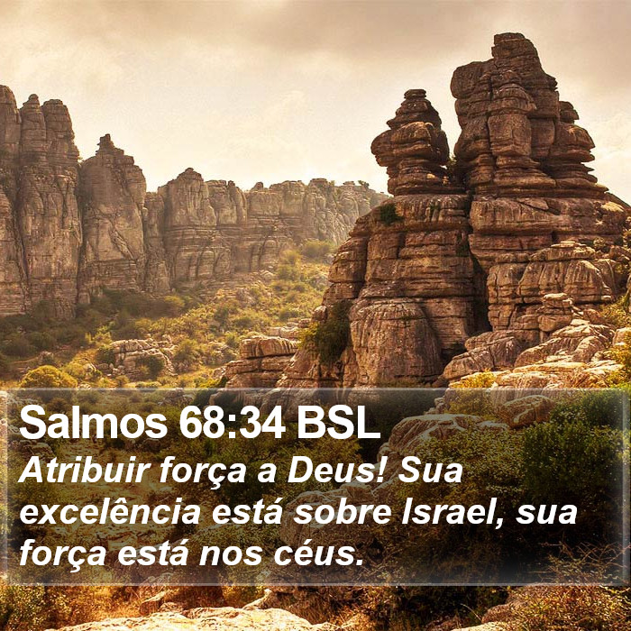 Salmos 68:34 BSL Bible Study