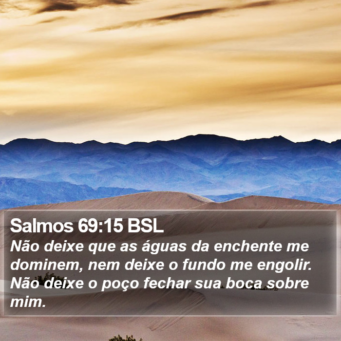 Salmos 69:15 BSL Bible Study
