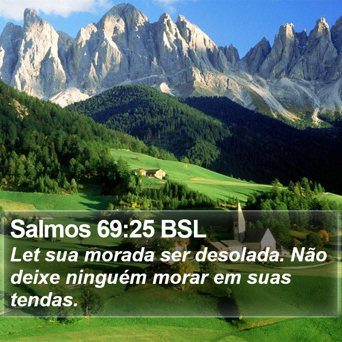 Salmos 69:25 BSL Bible Study