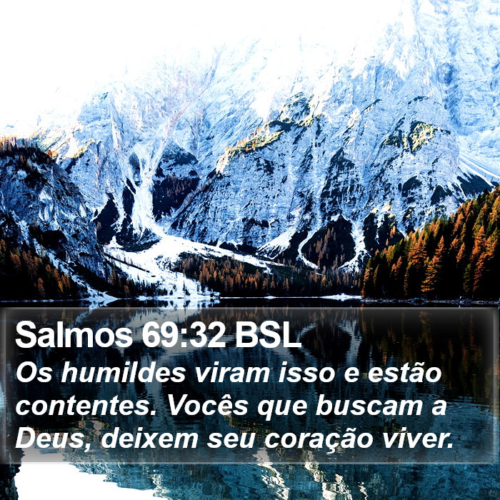 Salmos 69:32 BSL Bible Study