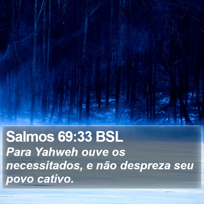 Salmos 69:33 BSL Bible Study