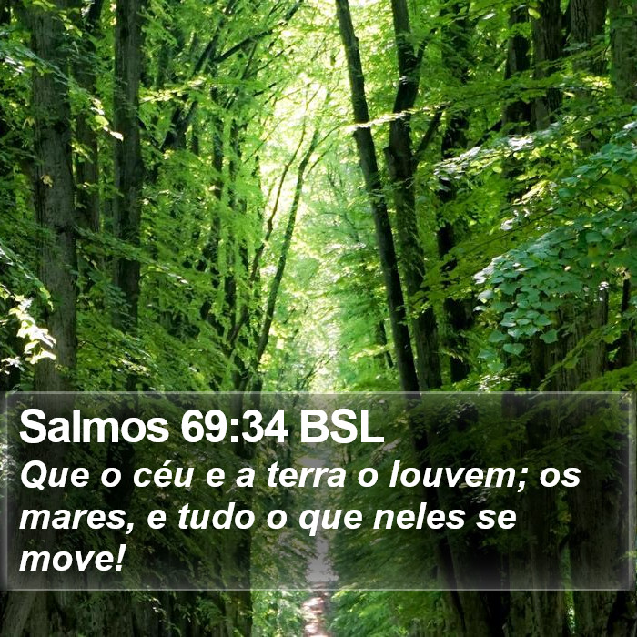 Salmos 69:34 BSL Bible Study