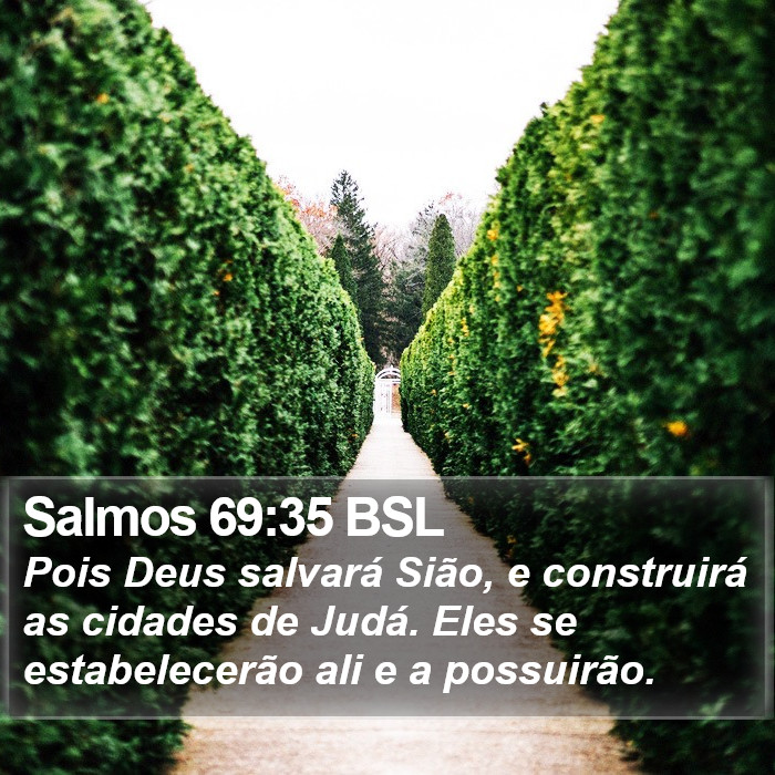 Salmos 69:35 BSL Bible Study
