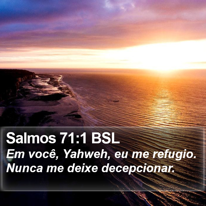 Salmos 71:1 BSL Bible Study