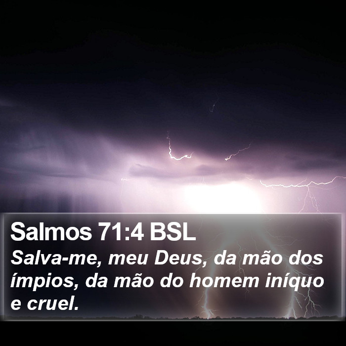 Salmos 71:4 BSL Bible Study