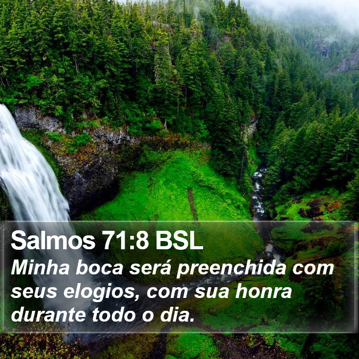 Salmos 71:8 BSL Bible Study