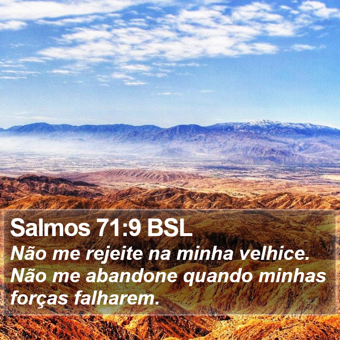 Salmos 71:9 BSL Bible Study