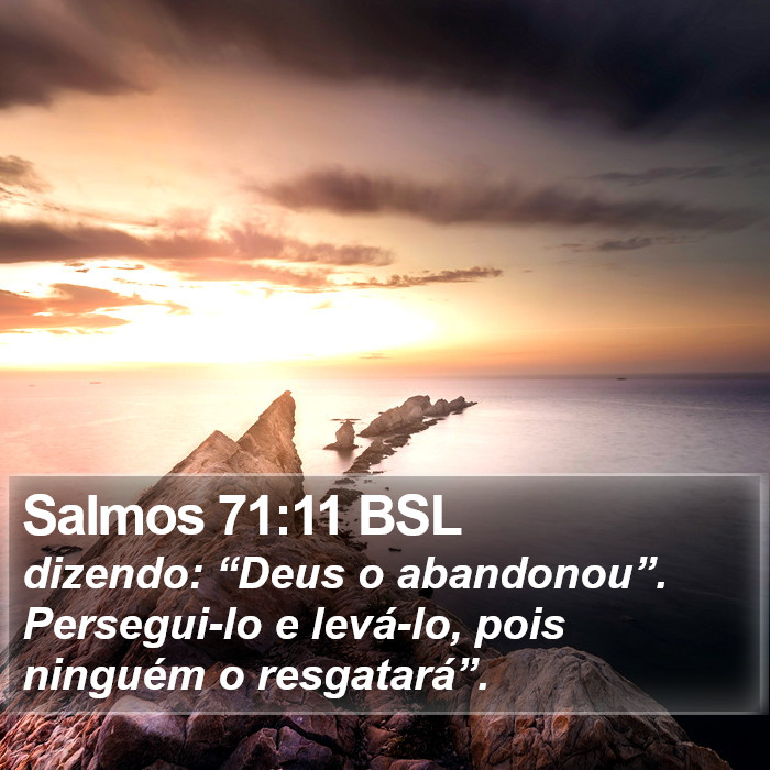 Salmos 71:11 BSL Bible Study