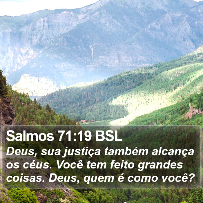 Salmos 71:19 BSL Bible Study