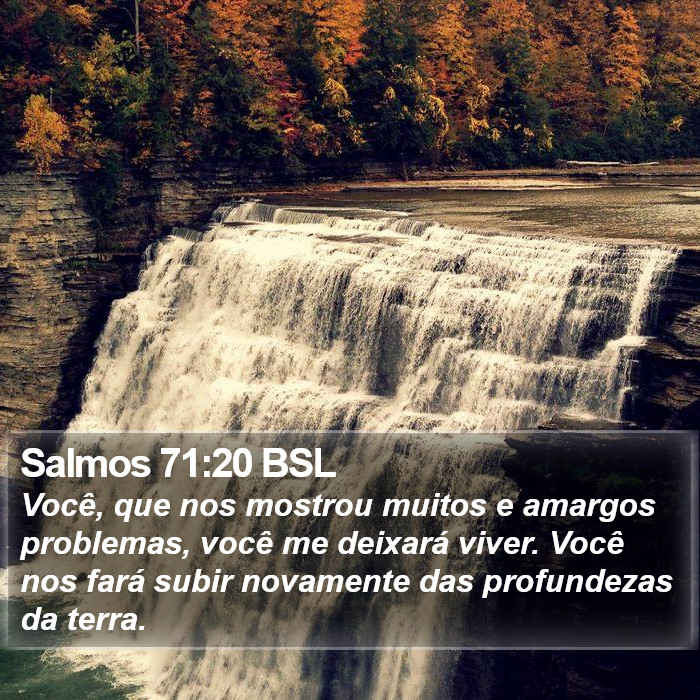 Salmos 71:20 BSL Bible Study