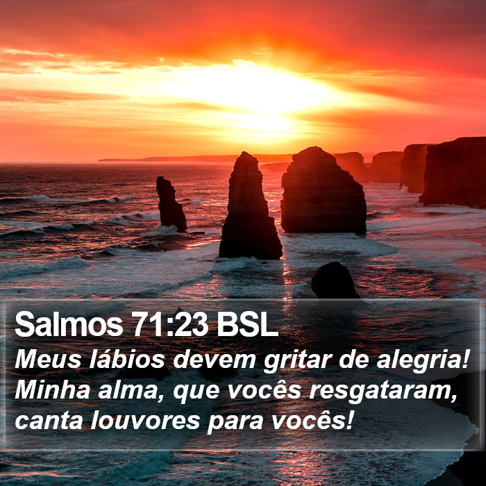 Salmos 71:23 BSL Bible Study