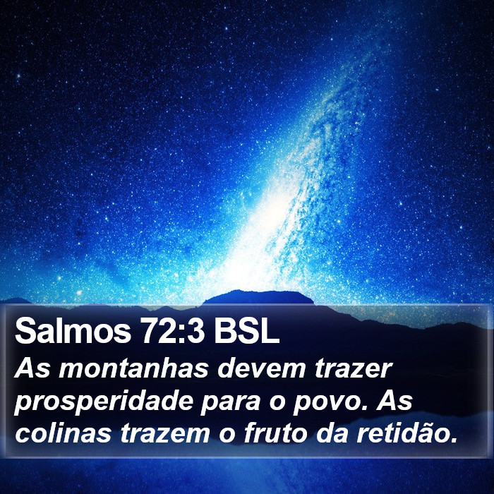 Salmos 72:3 BSL Bible Study