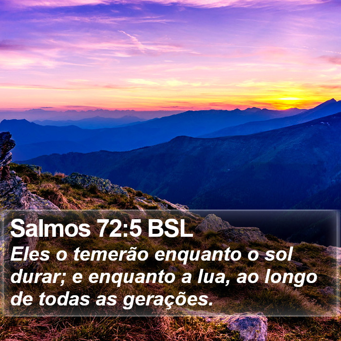 Salmos 72:5 BSL Bible Study