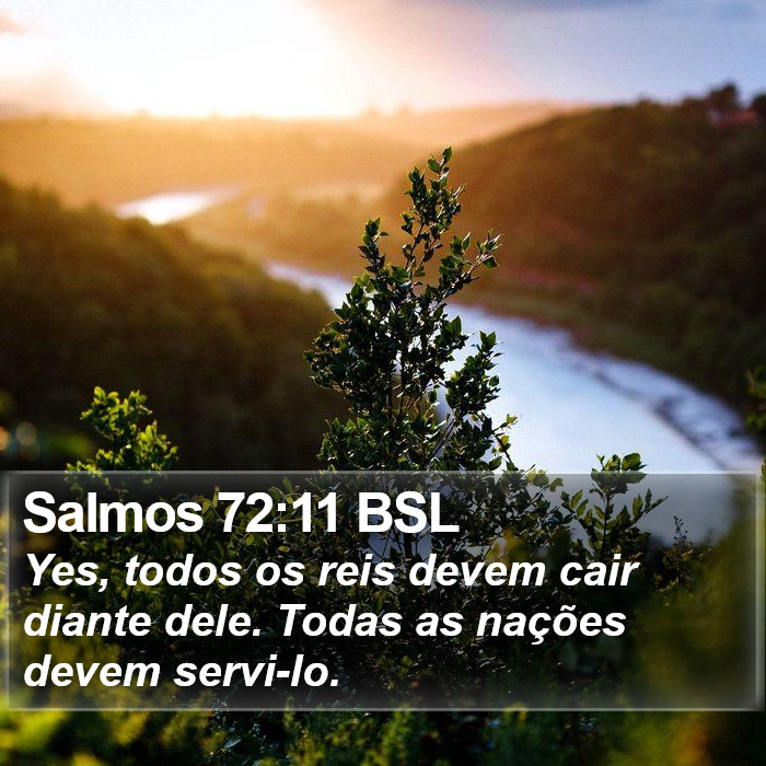 Salmos 72:11 BSL Bible Study