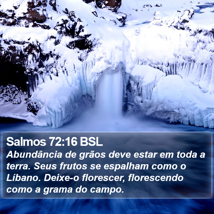 Salmos 72:16 BSL Bible Study