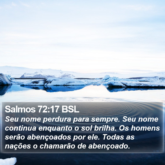 Salmos 72:17 BSL Bible Study