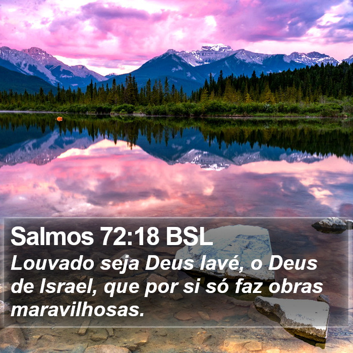 Salmos 72:18 BSL Bible Study