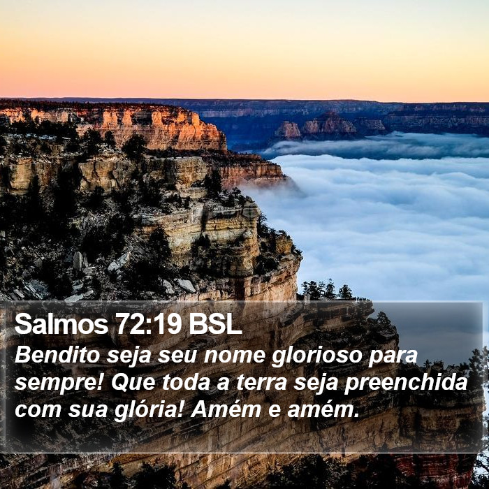 Salmos 72:19 BSL Bible Study