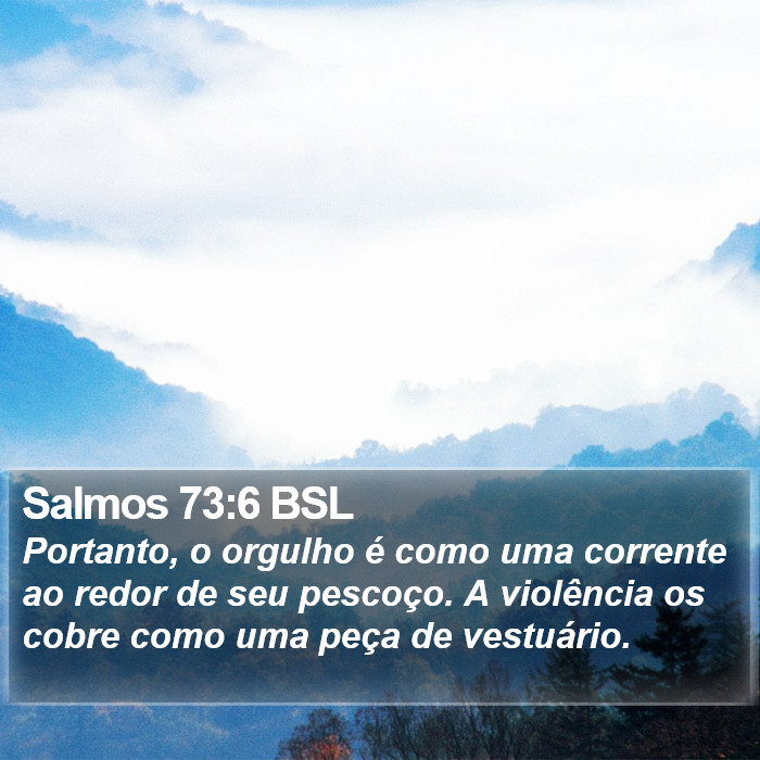 Salmos 73:6 BSL Bible Study