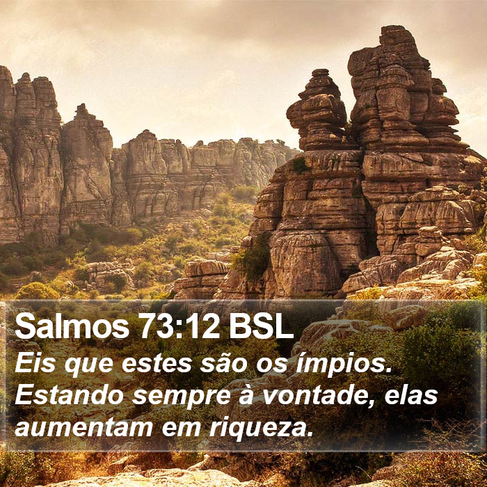 Salmos 73:12 BSL Bible Study